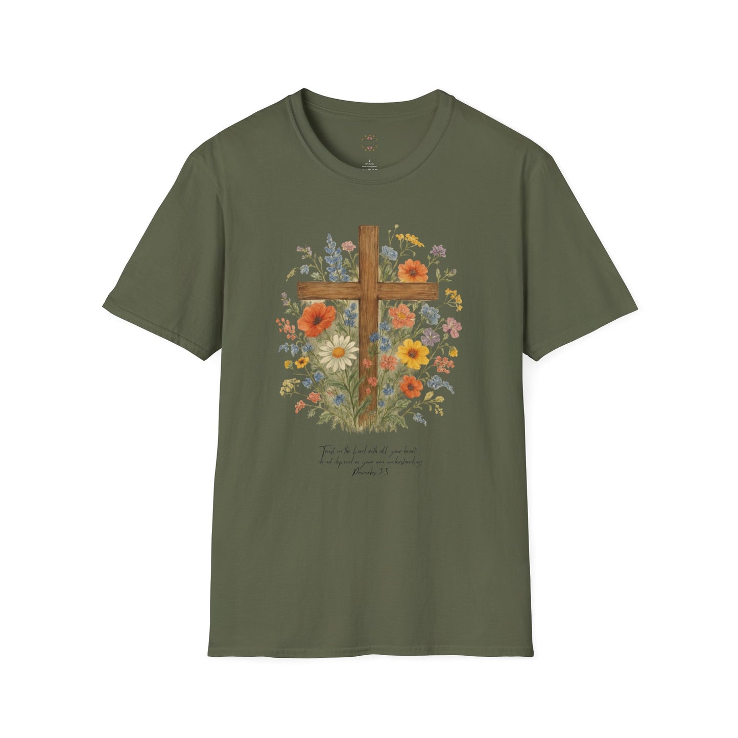 Floral Cross T-Shirt