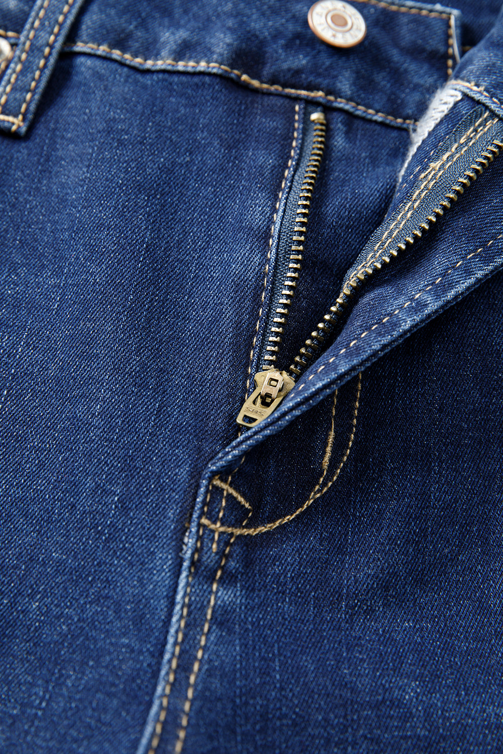 Sail Blue Stitch Patch Pocket Bootcut Jeans