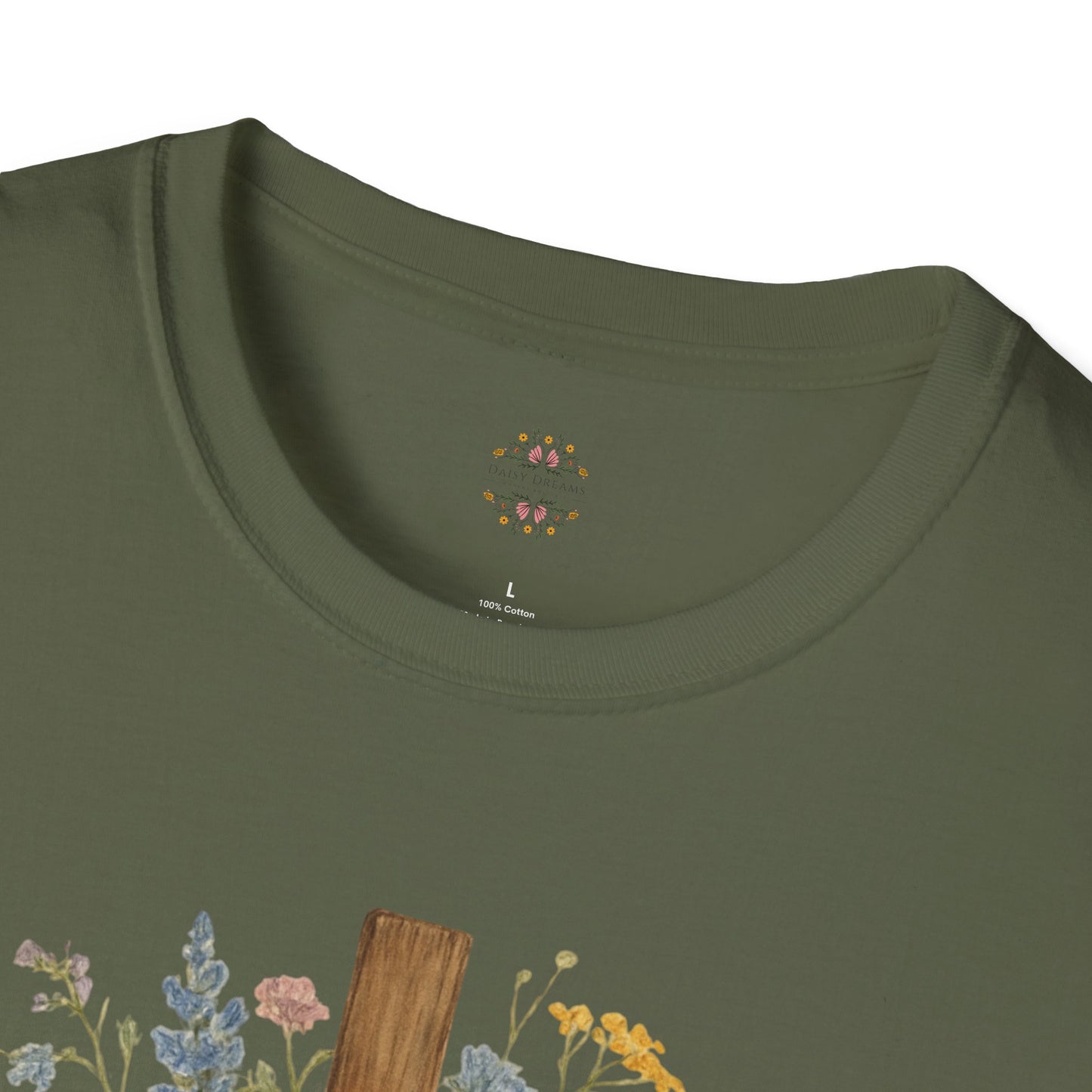 Floral Cross T-Shirt
