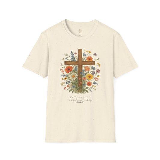 Floral Cross T-Shirt